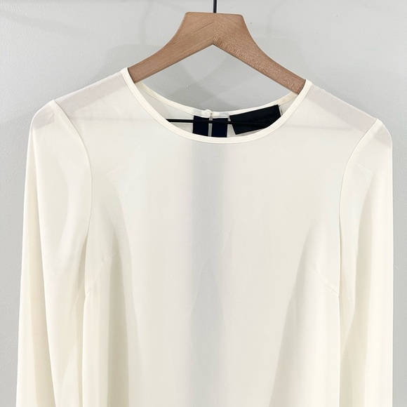 Blaque Label Angela Contrast Blouse Off White Size Small - Picture 2 of 5